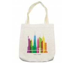 New York Landmarks Tote Bag