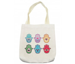 Colorful Hand Third Eye Tote Bag