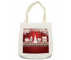 Winter Theme Tree Tote Bag