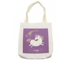 Purple Kids Rainbow Tote Bag