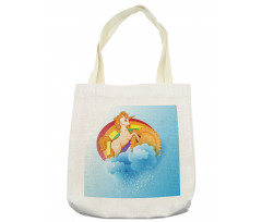 Cartoon Kids Rainbow Tote Bag