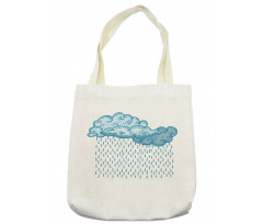 Rain Cloud Sketch Fall Tote Bag