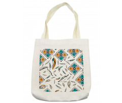 Tribal Bohemian Feather Tote Bag