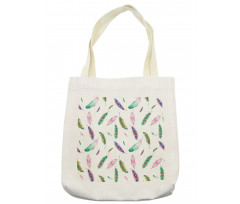 Pastel Colored Feathers Tote Bag