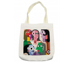 Modern Abstract Colorful Design Tote Bag