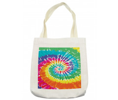 Rainbow Tie Dye Effect Tote Bag