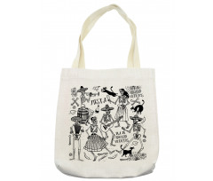 Dancing Skeletons Tote Bag