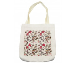 Feminine Beauty Items Tote Bag