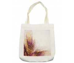 Floral Leaf Artwork Tote Bag