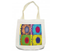 Daisy Flower Collage Tote Bag