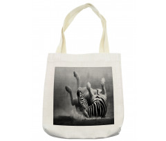 Savage Zebra Striped Tote Bag