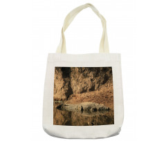 Crocodile Hunt in Wild Tote Bag