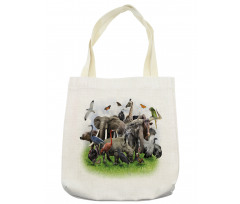 Wild Safari Animals Tote Bag