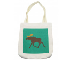 Deer Family and Antlers Tote Bag