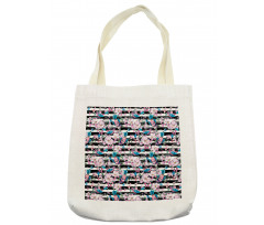 Blooming Flora Tiny Birds Tote Bag