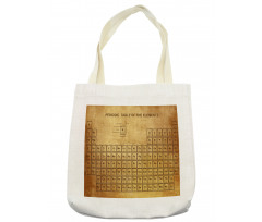 Vintage Chemistry Table Tote Bag