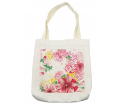 Flowers and Dots Tote Bag