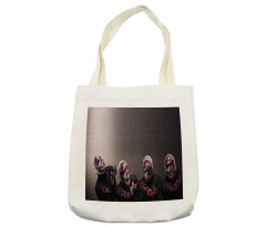 Screaming Scary Zombies Tote Bag