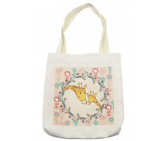 Cartoon Mom and Kid Tote Bag