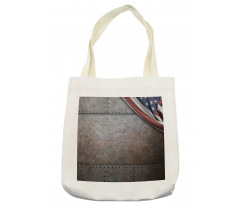 USA Iron Armor Plaque Tote Bag