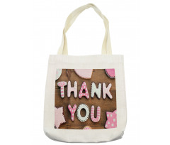 Rustic Cookie Letters Tote Bag