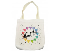 Thank You Words Color Tote Bag