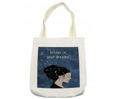 Dreamy Girl Words Tote Bag