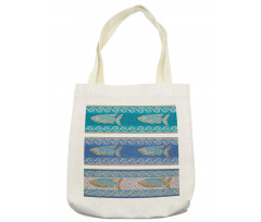 Marine Style Pattern Tote Bag