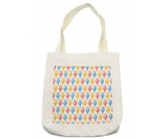 Ice Cream Cones 50s Time Tote Bag