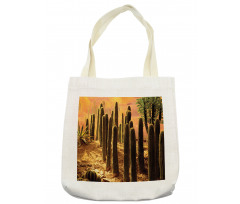 Sunset in Wild Desert Tote Bag