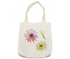 Watercolored Flowers Tote Bag