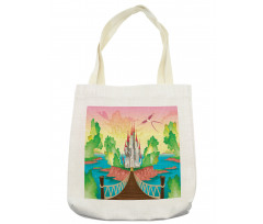 Wooden Bridge and Bird Tote Bag