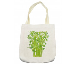 Bamboo Stems with Leaves Tote Bag