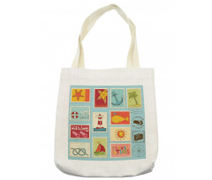 Nautical Theme Anchor Tote Bag