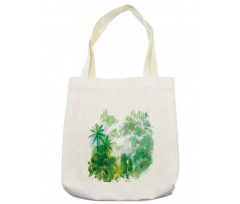 Watercolor Forest Image Tote Bag