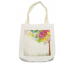 Color Bursting Tree of Life Tote Bag