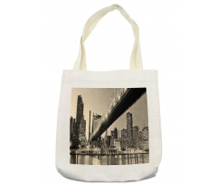 NYC Night Bridge View Tote Bag