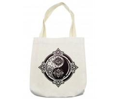 Floral Third Eye Sign Tote Bag