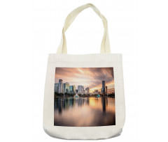 Downtown City Skyline Tote Bag