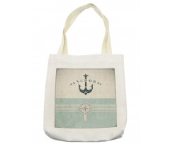 Vintage Marine Anchor Tote Bag