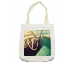 Vintage Car at the Seaside Tote Bag