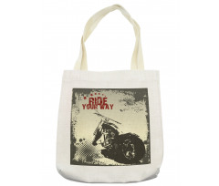 Adventure with Motorcycle Tote Bag