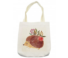 Hedgehog Watercolor Tote Bag