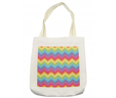 Colorful Vivid Chevron Tote Bag