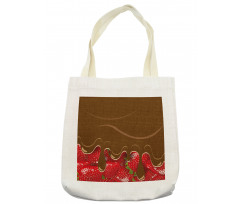 Strawberries Chocolate Tote Bag