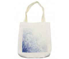 Abstract Floral Curl Tote Bag