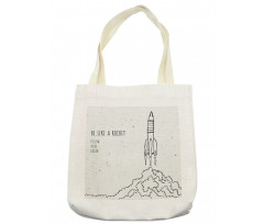 Dream Space Lover Words Tote Bag