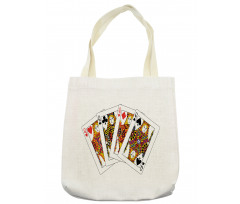 Queens Poker Play Cards Tote Bag