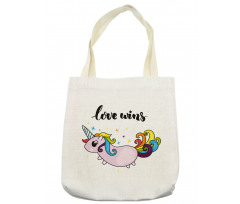 LGBT Slogan Tail Tote Bag