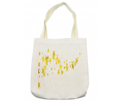 Yellow Shade Modern Stars Tote Bag